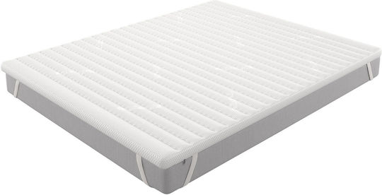 Greco Strom Ανώστρωμα Memory Ημίδιπλο Memory Foam με Αποσπώμενο Κάλυμμα & Λάστιχα Εφαρμογής 130x200x7εκ.