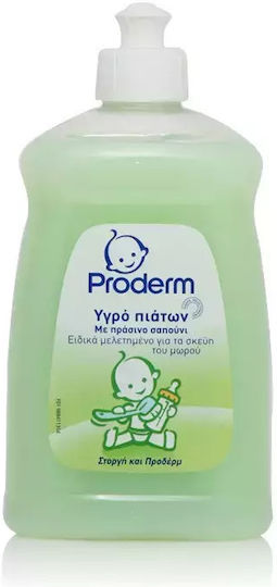 Proderm Βρεφικό & Βιολογικό Υγρό Πιάτων με Άρωμα Πράσινο Σαπούνι 500ml