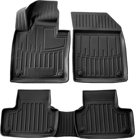 Race Axion Set of Front and Rear Mats 5pcs Tray Type for Volvo XC 60 2017 Black