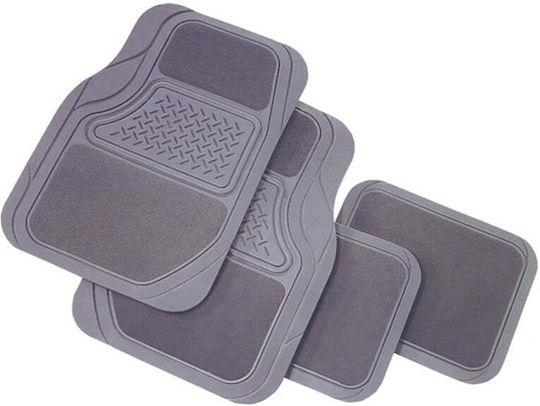 Autoline Set of Front and Rear Mats Universal 4pcs Gray