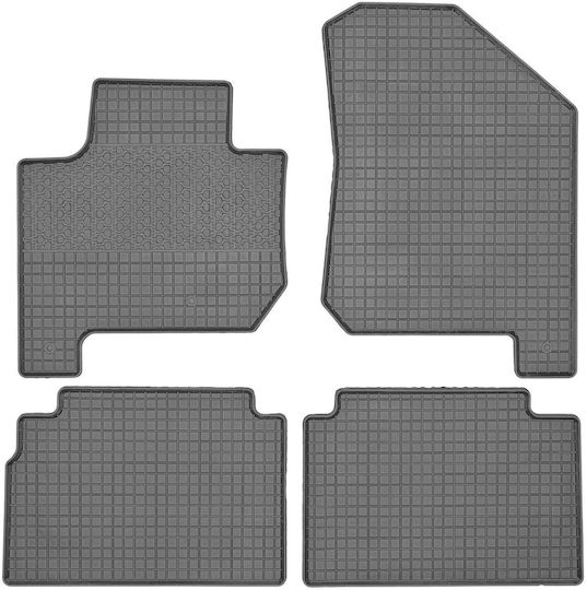 Rigum Set of Front and Rear Mats 4pcs for Kia Soul 2014 2020 Black