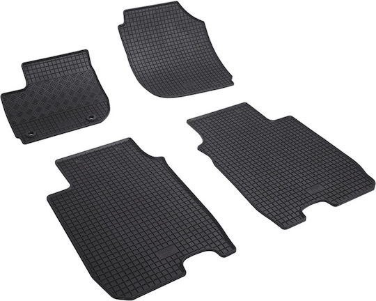 Rigum Set of Front and Rear Mats 4pcs for Honda HR-V 2015+ Black