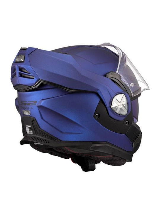 LS2 Advant X Matt Navy Blue Каска за мотор Флип ъп ECE 22.06 1600 гр с Pinlock и Sunvisor
