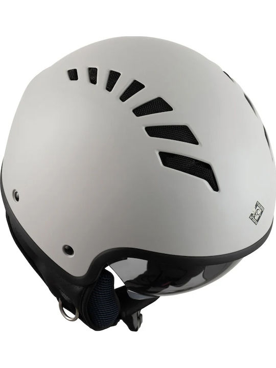 Tucano Urbano El'Fresh Light Grey Mat Κράνος Μηχανής Jet ECE 22.06 920gr με Sunvisor