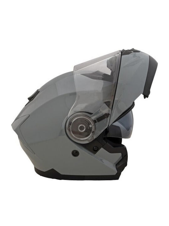 Corsa DVS CF159 Grey Motorcycle Helmet Flip-Up ECE 22.06 1750gr