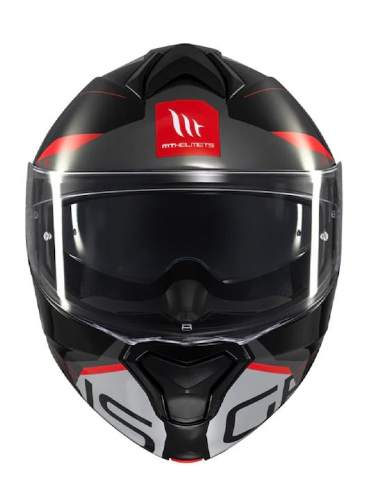 MT Genesis SV ATEMPO B3 Atempo B15 Black/Grey/Red Gloss Motorcycle Helmet Flip-Up DOT / ECE 22.06 1650gr with Sunvisor