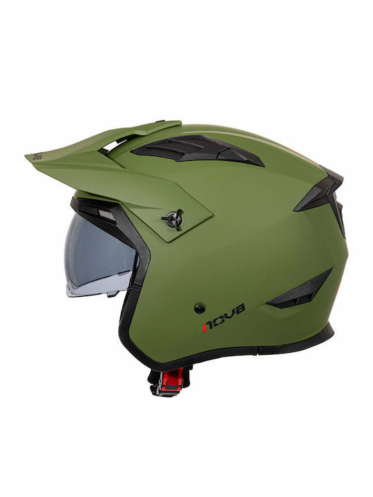 Nova N-230 Verde Mat Casca Moto Jet ECE 22.06 1250gr cu Sunvisor