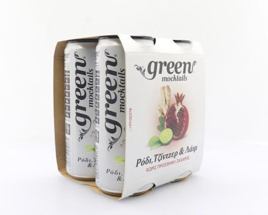 Green Cola moctails Αναψυκτικό με Ανθρακικό, Χωρίς Ζάχαρη σε Κουτί 4Χ330ML 4x330ml