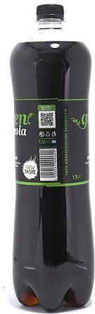 Green Cola Stevia Cola with Carbonation, Sugar-Free in Bottle 1500ml