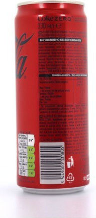 Coca-Cola Zero Cola mit Kohlensäure Ohne Zuckerzusatz in Kiste 330ml