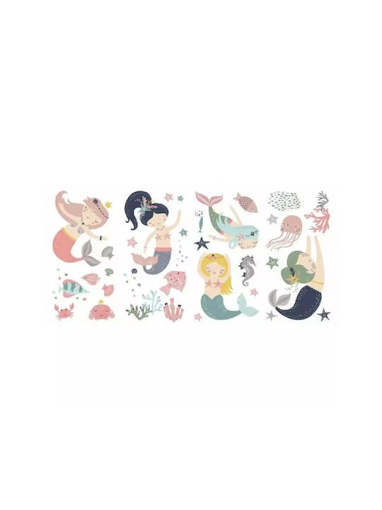 RoomMates Decor Kids Wall Sticker Mermaids Pastel