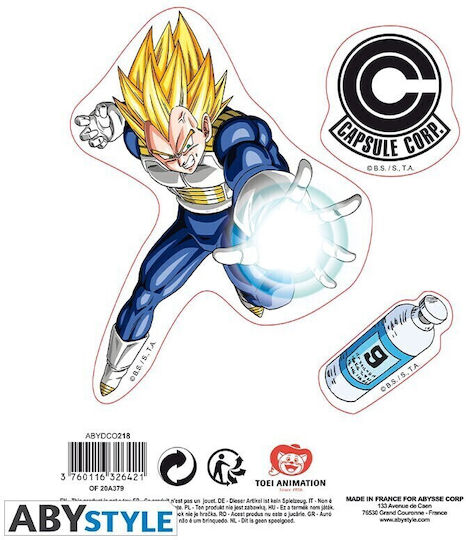 Abysse Kinder Wandsticker Dragon Ball Goku & Vegeta 16x11cm
