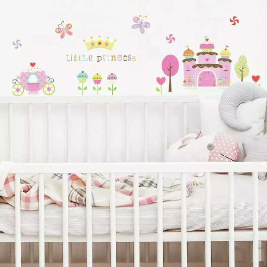 RoomMates Decor Kids Wall Decor Sticker Princess Castle RMK1605 24x25cm 56 Pieces