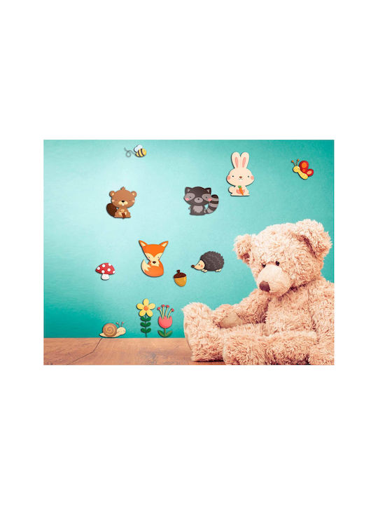 Ango Autocolant Decorativ pentru Copii Perete 3D Spumă Happy Forest