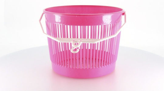 Cyclops Basket for Clothespins made of Plastic Blue