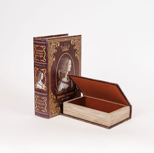 Estheti Home S/2 Decorative Wooden Brown Boxes 27x18x7cm 819-00290