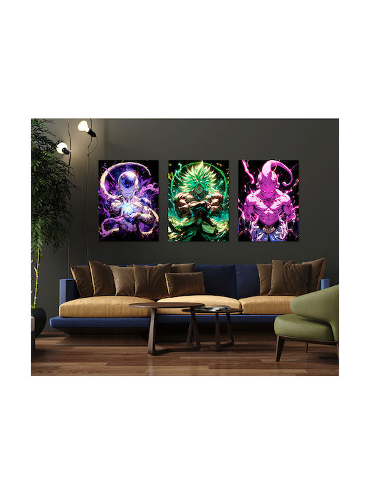 Canvas Painting Dragon Ball Broly Legendary Super Saiyan Knv2710 45cm X 65cm