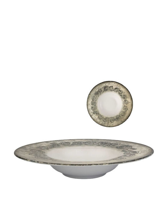 Kutahya Porselen Plate Pasta made of Porcelain with Diameter 27cm