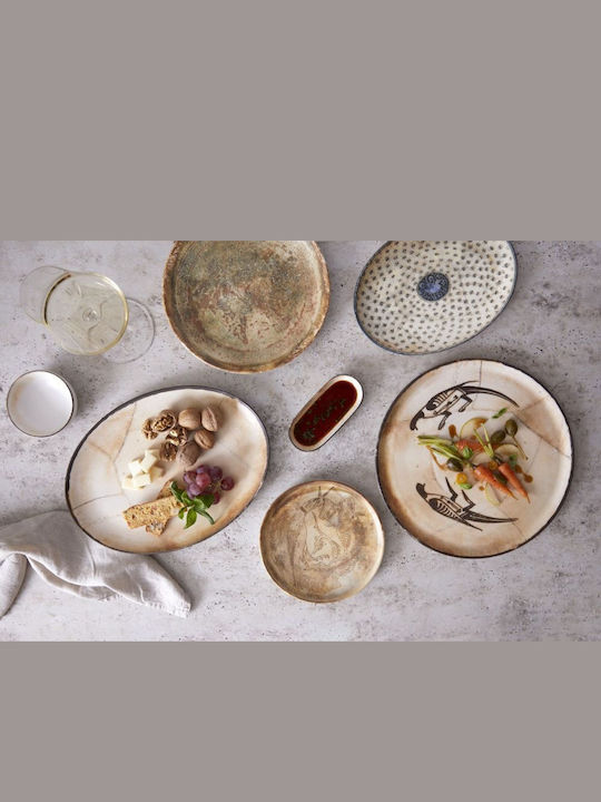 Kutahya Porselen Plate Pasta made of Porcelain with Diameter 27cm