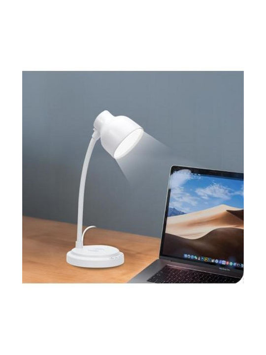 Bigben Connected 15w Induction Charger Lamp Speaker White