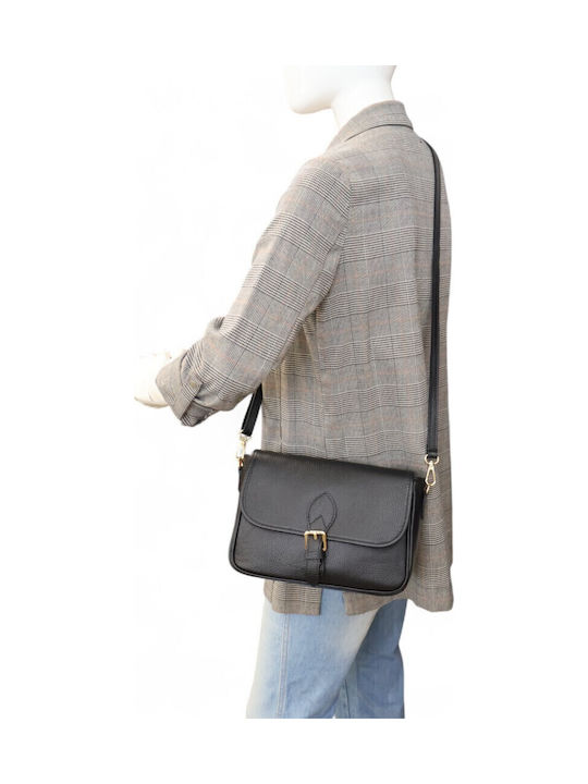 Leather Women's Bag Crossbody Black