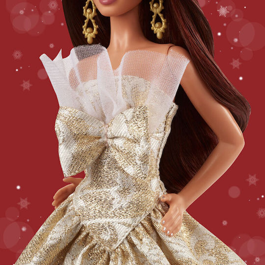 Barbie Holiday 2025 Кестенява коса Колекционерска Кукла за 6+ години+ години