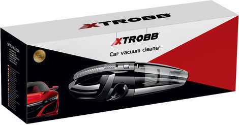Xtrobb Car Handheld Vacuum Dry Vacuuming with Power 50W Rechargeable 12V Beige