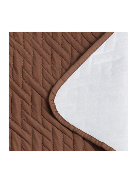Sofazip Impermeabil Husă Elastică Canapea de colț Brown 280εκ. 1buc SZMATIMPCS280MARO