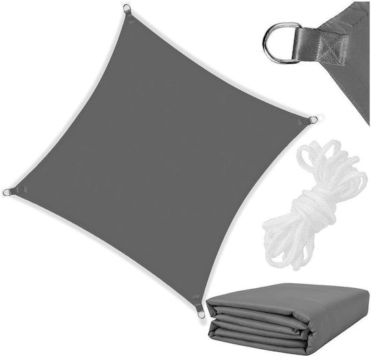 3x3 M Waterproof Sunshade Canopy Terrace Balcony Uv Protection Gray