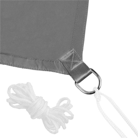 3x3 M Waterproof Sunshade Canopy Terrace Balcony Uv Protection Gray