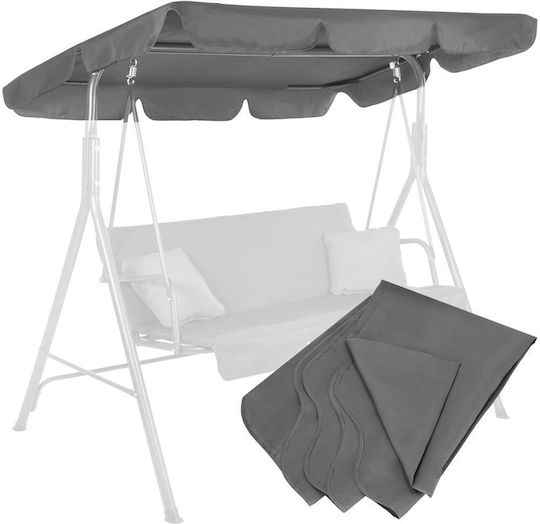 Copertină Din Pânză Pentru Balansoar Mare De Grădină Vizieră 220x115 Cm Gri