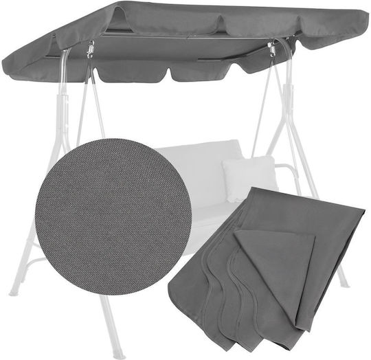 Copertină Din Pânză Pentru Balansoar Mare De Grădină Vizieră 220x115 Cm Gri