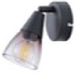 Eurolamp Μονό Σποτ με Ντουί E14 σε Μαύρο Χρώμα