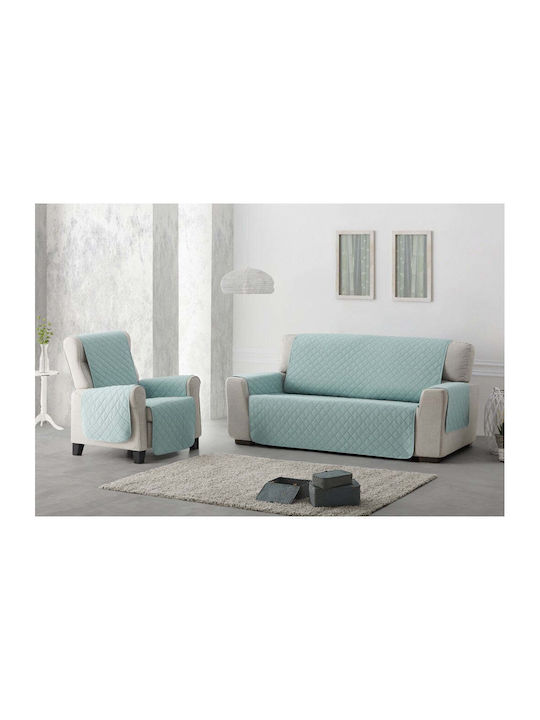 Sofazip Ελαστικό Κάλυμμα Πολυθρόνας Mint-beige 55εκ.