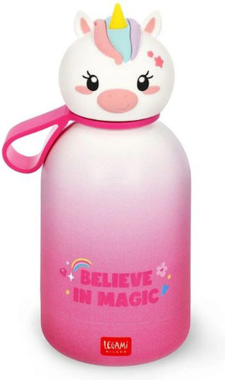 Legami Milano Kids Water Bottle Thermos Unicorn Stainless Steel Kids Bottle 310ml