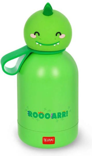 Legami Milano Kids Water Bottle Thermos Dinosaur Stainless Steel Kids Bottle 310ml
