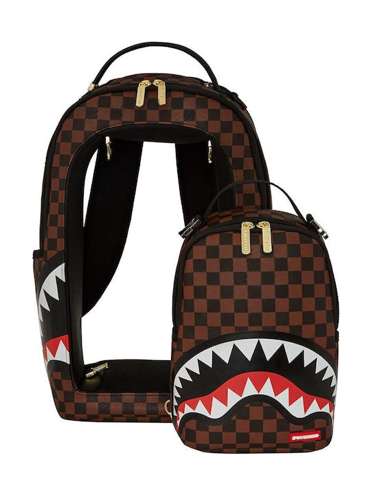 Sprayground Sharks in a Hole in Paris Αδιάβροχο Καφέ