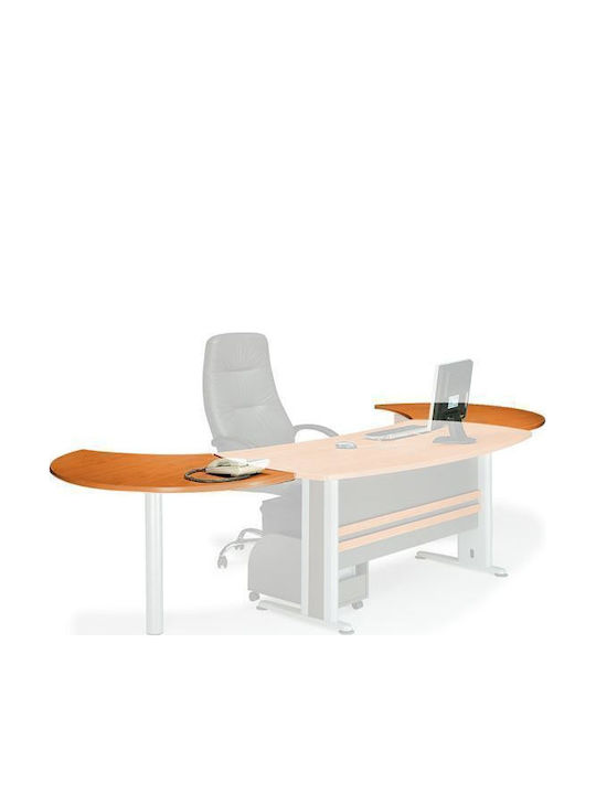 Schreibtisch Executive Holz Cherry/dark grey 180x80x75cm