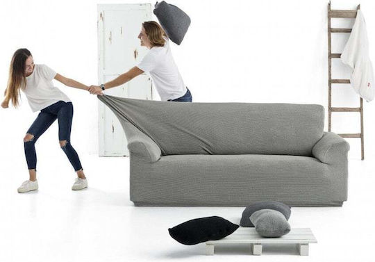 Sofazip Husa Elastică Canapea Cu Trei Locuri Gri Deschis 230cm