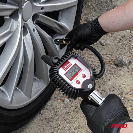 AMiO Digital Air Pressure Gauge with Tyre Inflator Pistol 16bar 04483