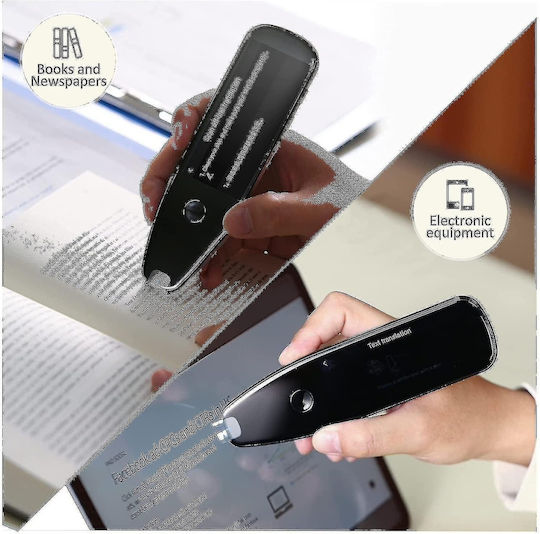 Dispozitiv De Traducere Tip Stilou Scanner Traducere Scrisă Vocală În 112 Limbi Poate Să Scaneze 3000 De Caractere Pe Minut Negru