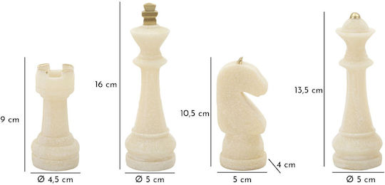 Mauro F Holzspielsteine für Schach Gold 8 Stück