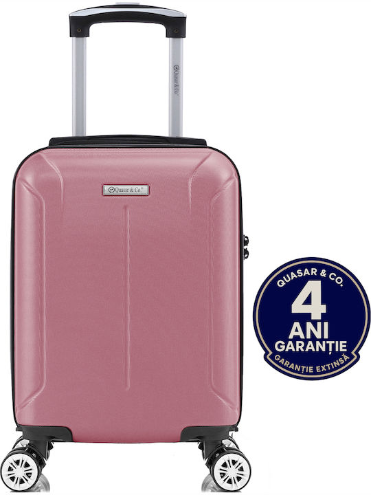 Quasar Valiză de Călătorie Cabină Dură Powder Pink cu 4 roți Înălțime 40cm