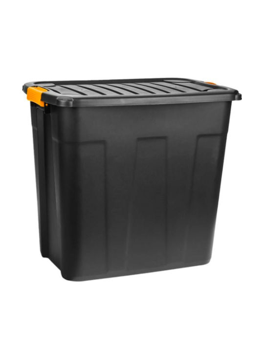 Plastic Storage Box with Lid Black 60x38.8x54.2cm 1pcs