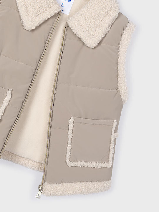 Kinder Freizeitjacke Ärmellos Brown