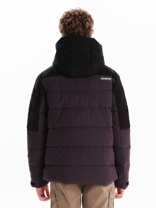 Winter Jacket Puffer Waterproof and Windproof Purple
