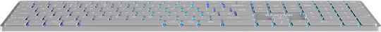 Canyon CNS-HBTK11G Ασύρματο Bluetooth Πληκτρολόγιο Αγγλικό US Γκρι