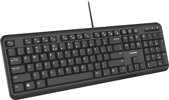 Canyon CNS-HKB02-UK/US Nur Tastatur Internationales Englisch