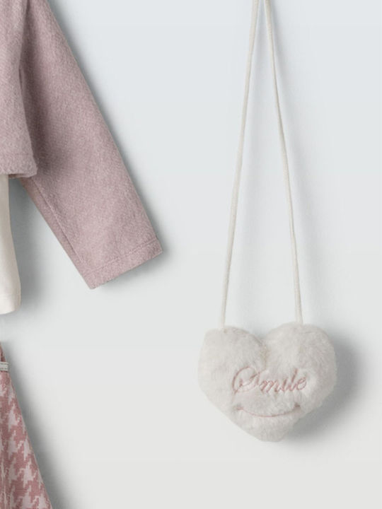Kinder-Set mit Rock Winter 4Stück Pink