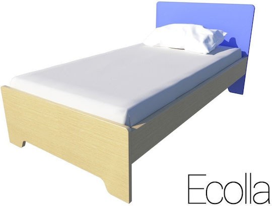 Ecolla Детско Легло Класически Единично Червен за Матрак 90x190см